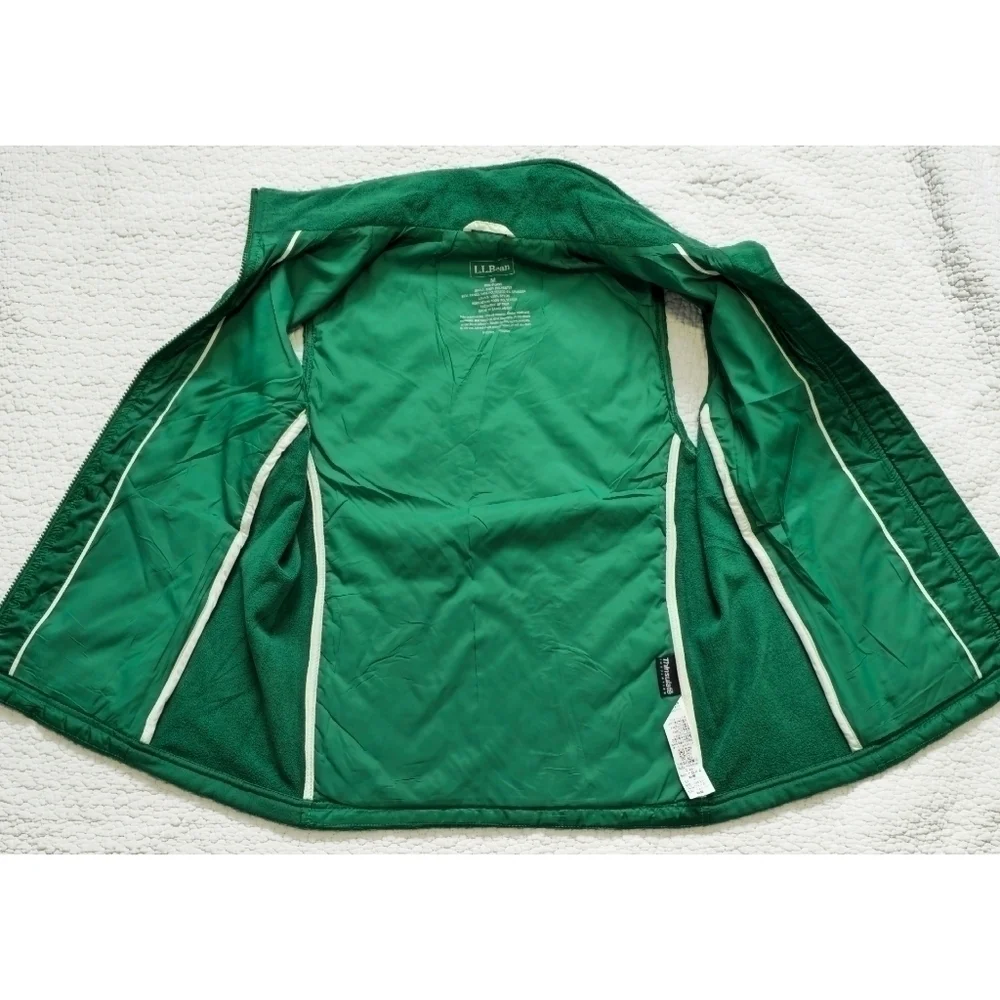 L.l. Bean Green Quilted Thinsulate Vest - Picture 4 of 8